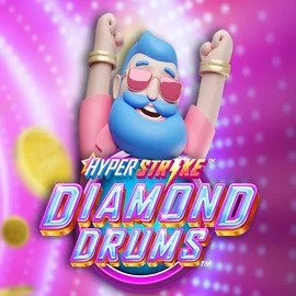 Hyper Strike Diamond Drums logo by Gameburger Studios at LiraSpin Casino