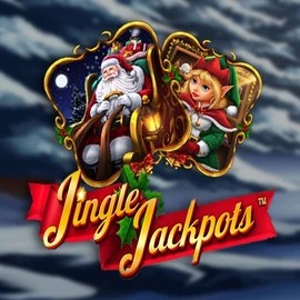 Jingle Jackpots online game logo by Dragon Gaming on liraspins.dk