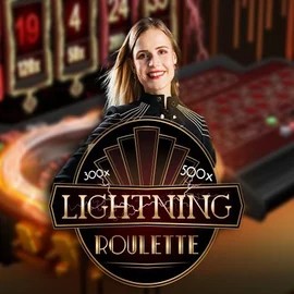 Official Live Casino logo: Lightning Roulette by Evolution at LiraSpin Casino