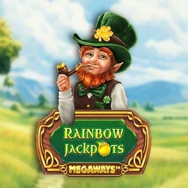 Rainbow Jackpots Megaways slot visual from Red Tiger Gaming available on liraspins.dk