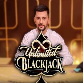 Unlimited Blackjack slot visual from Ezugi available on liraspins.dk