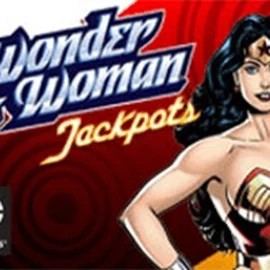 Wonder Woman Jackpots logo by Amaya at LiraSpin Casino